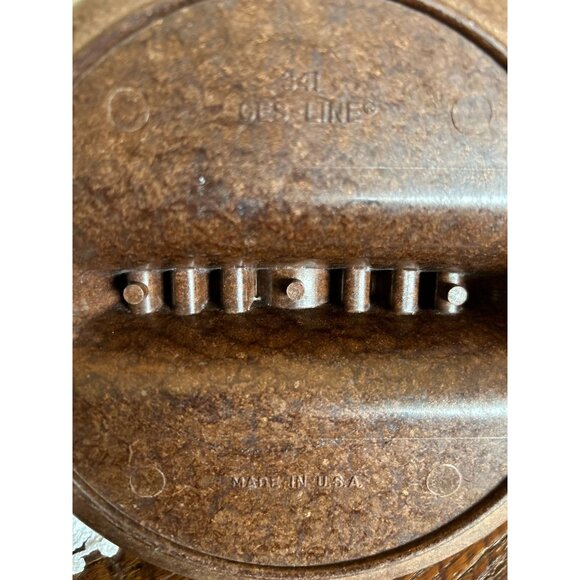 Vintage Ges-Line Tobacco Brown Melamine Plastic Ashtray With Grooved Divider - Picture 3 of 6